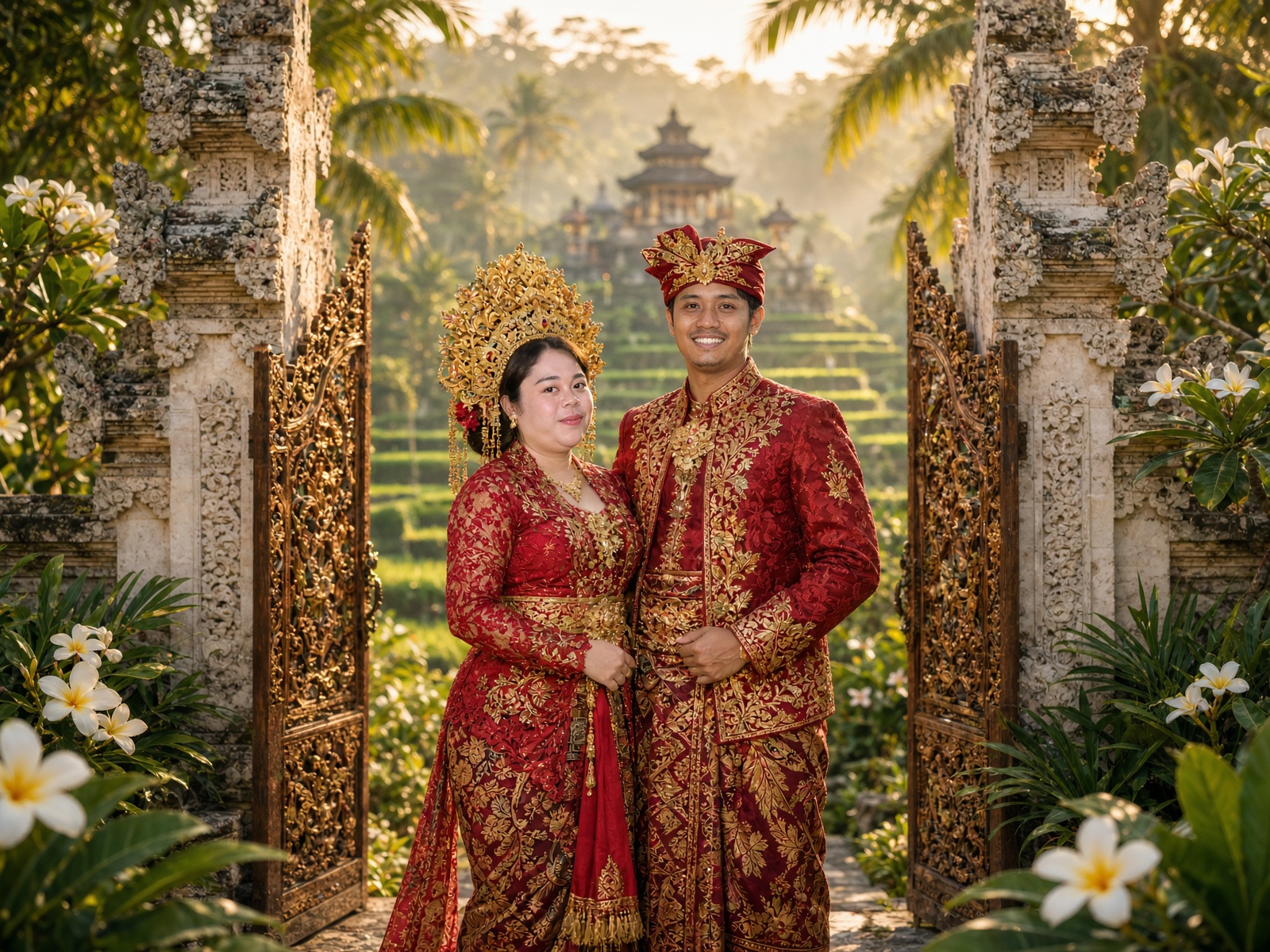 Dwi & Anita Songket Merah